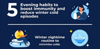 5 عادات مسائية تقوي مناعتك وتقلل نوبات الزكام شتاء