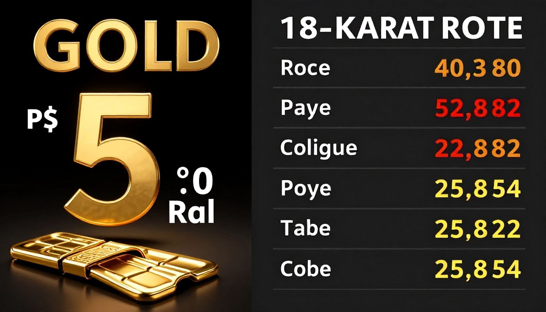 سعر الجرام اليوم وتراجع 5 ريالات عن أمس