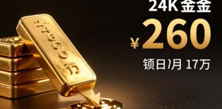 سعر الذهب عيار 24 يقترف انخفاضًا حادًا إلى 260 ريالًا للغرام اليوم