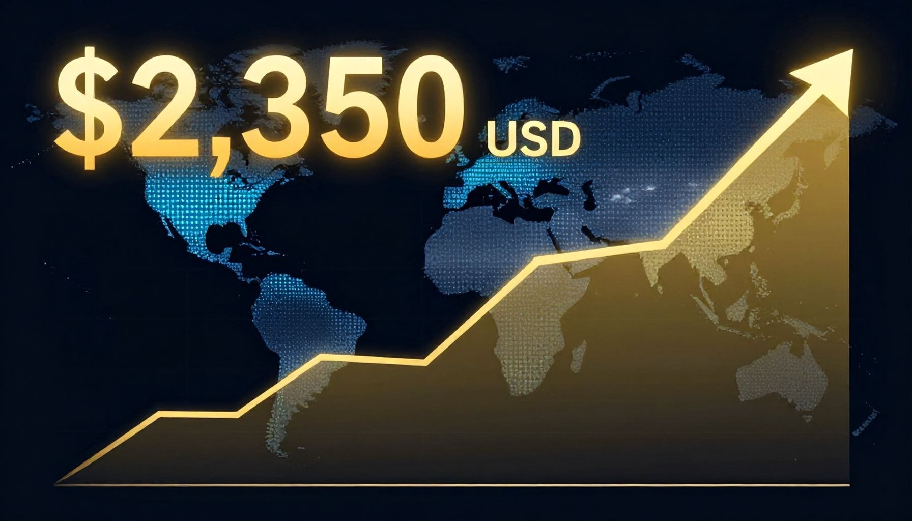 الذهب العالمي يرتفع إلى 2350 دولارًا للأوقية وسط ترقب قرارات الفائدة