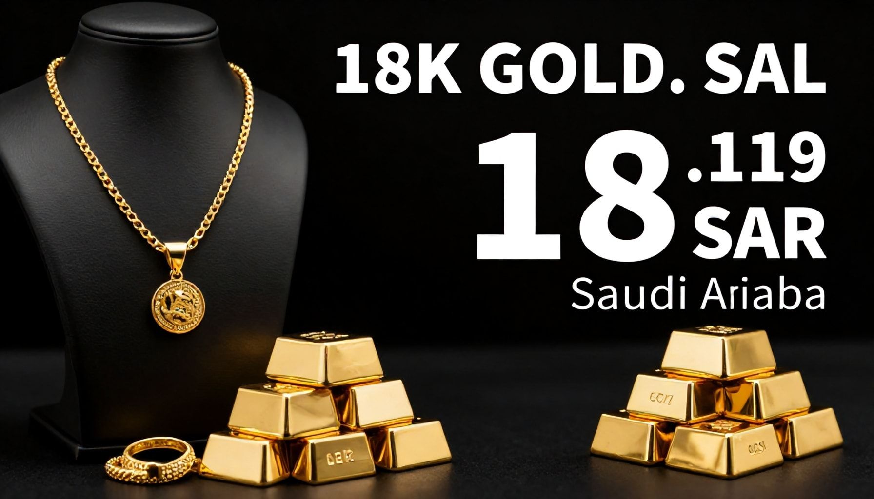 سعر الذهب عيار 18 في الأسواق السعودية اليوم