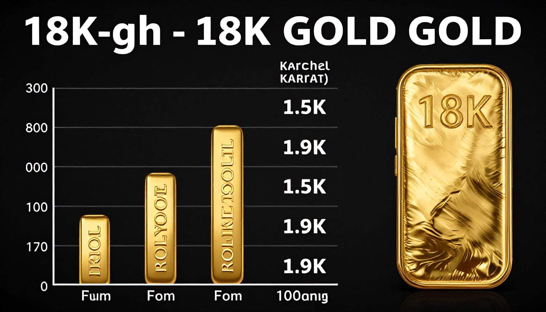 سعر جرام عيار 18 اليوم ومقارنته بالعيارات الأخرى