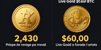 سعر جنيه الذهب يسجل 2430 ريالًا بينما يتذبذب بيتكوين تحت 60 ألف دولار