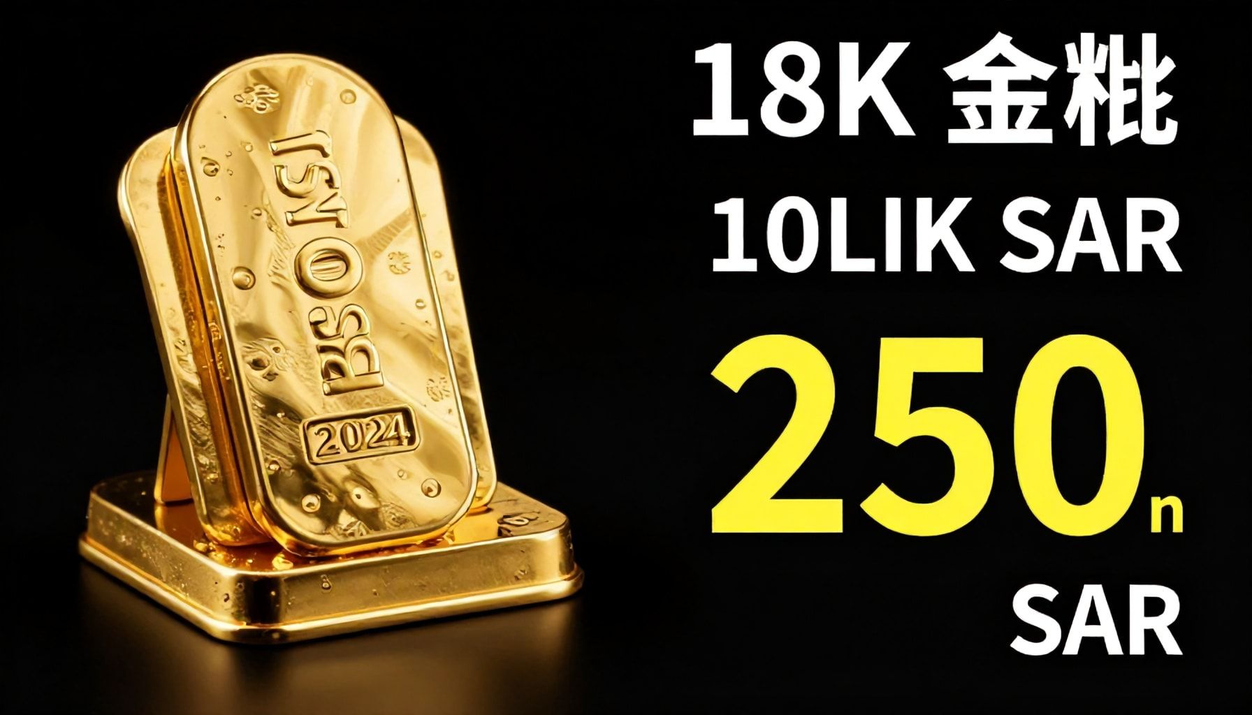 سعر غرام الذهب عيار 18 يقترب من 250 ريالاً في السعودية اليوم