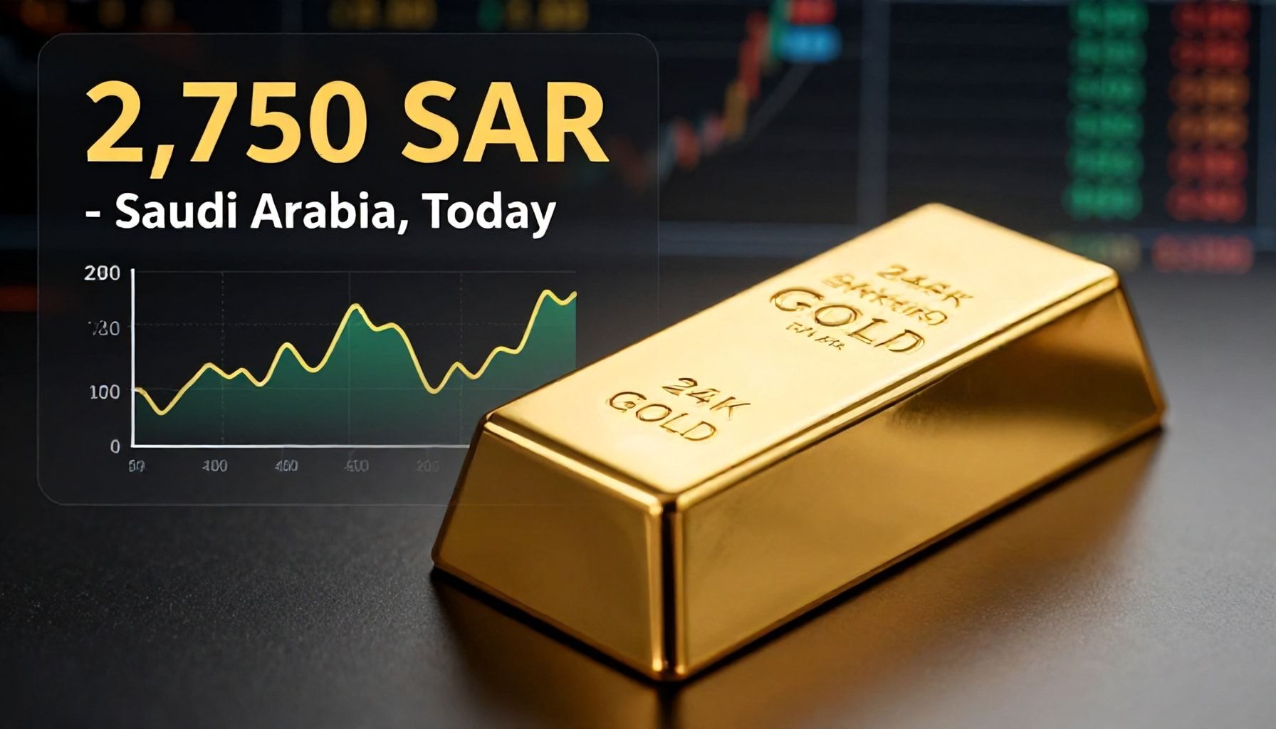 سبيكة الذهب عيار 24 ترتفع إلى 2750 ريالاً بالسعودية اليوم