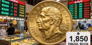 سعر نصف جنيه الذهب يرتفع إلى 1,850 ريالاً في السوق السعودية اليوم