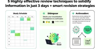 5 طرق مراجعة فعالة لتثبيت المعلومات في 3 أيام فقط