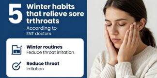 5 عادات شتوية تخفف التهاب الحلق حسب أطباء الأنف والأذن