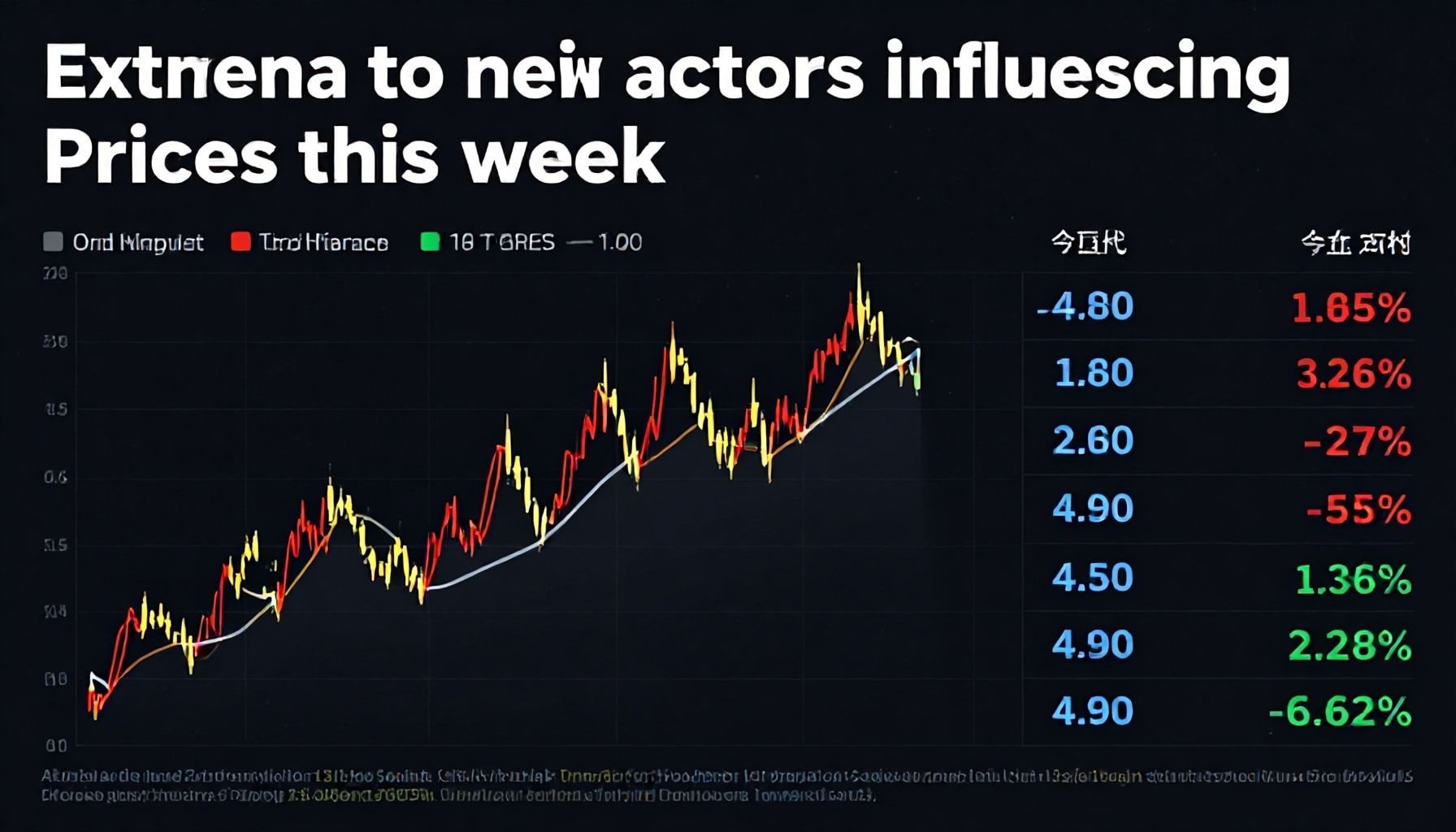 عوامل خارجية قد تؤثر على الأسعار خلال الأسبوع