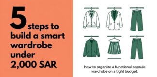 خزانة ملابس ذكية بـ5 خطوات دون تجاوز 2000 ريال