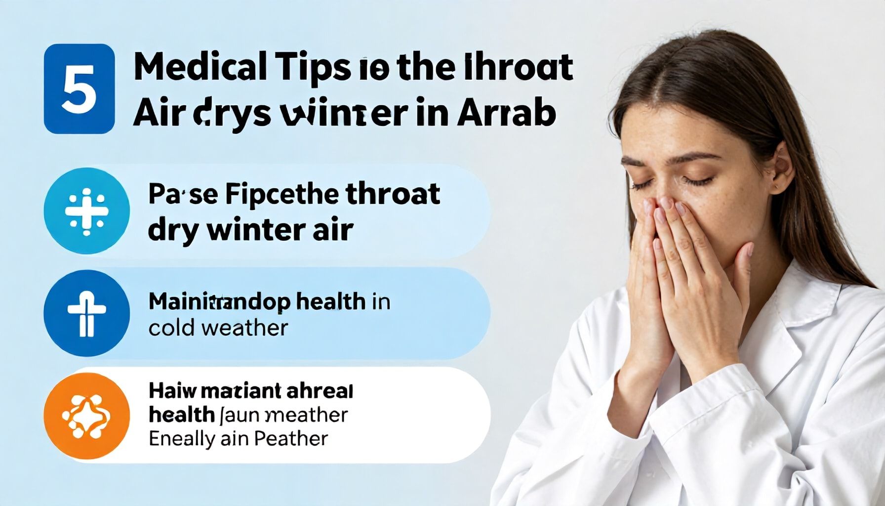 5 نصائح طبية لحماية الحلق من جفاف الهواء في الشتاء العربي