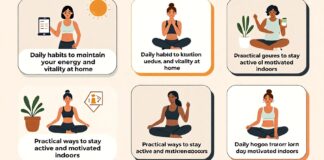 5 عادات يومية للحفاظ على طاقتك ونشاطك داخل المنزل