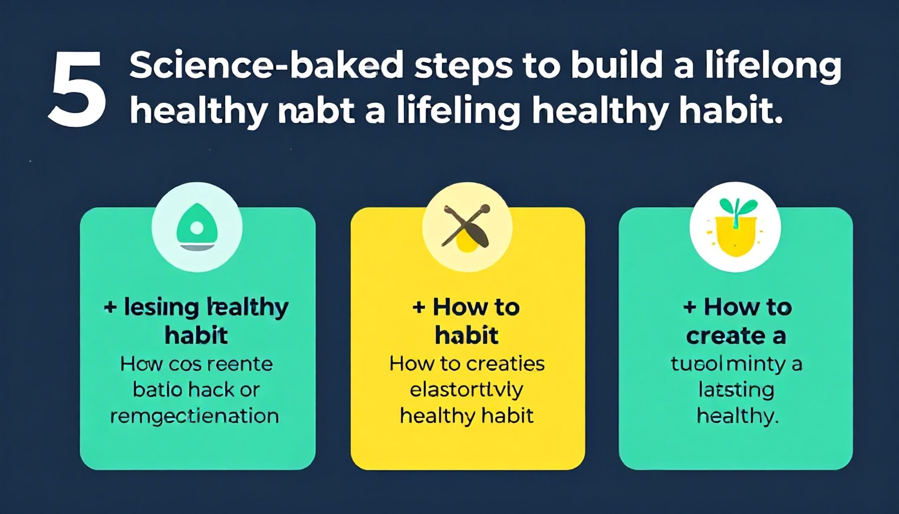 5 خطوات علمية لبناء عادة صحية تدوم مدى الحياة