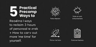 5 طرق عملية لاستعادة 3 ساعات أسبوعيًا من وقتك الشخصي