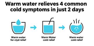 الماء الدافئ يخفف 4 أعراض للزكام في يومين فقط
