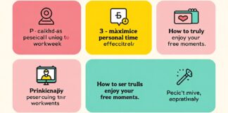 5 طرق عملية لاستغلال الوقت الشخصي بفعالية خلال أسبوع العمل