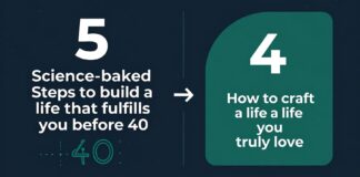 5 خطوات علمية لبناء حياة ترضي قلبك قبل سن الأربعين