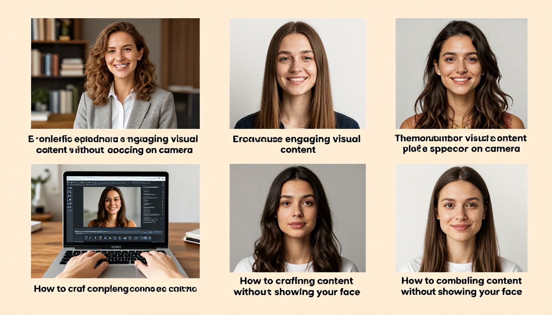 5 تقنيات لإنشاء محتوى بصري جذاب دون ظهور الكاميرا