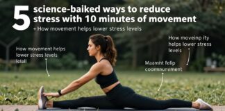 5 طرق علمية لتخفيف التوتر بممارسة 10 دقائق يوميًا من الحركة
