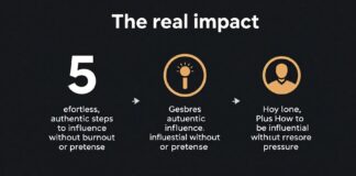 التأثير الحقيقي 5 خطوات بدون إرهاق أو تصنع