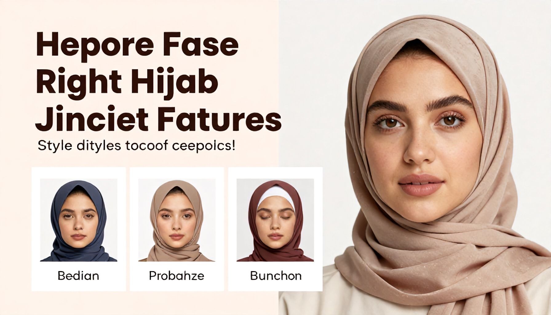 كيف يجعل الحجاب المناسب ميزات الوجه أكثر بروزًا دون مجهود