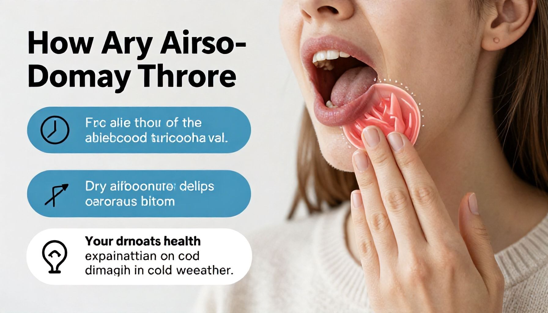 كيف يضر الهواء الجاف بأنسجة الحلق والأغشية المخاطية