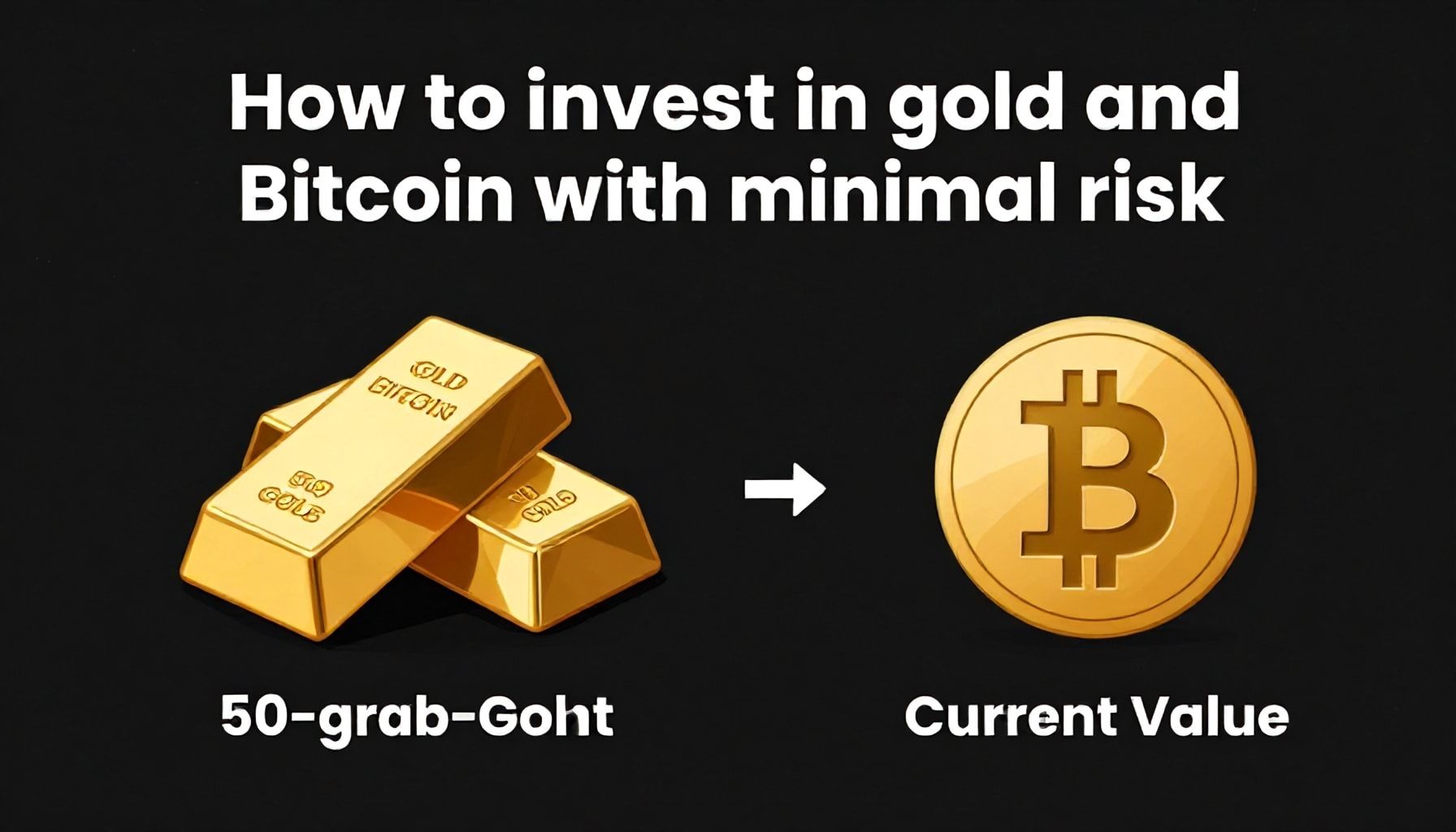 كيفية الاستثمار في الذهب والبيتكوين دون مخاطر كبيرة