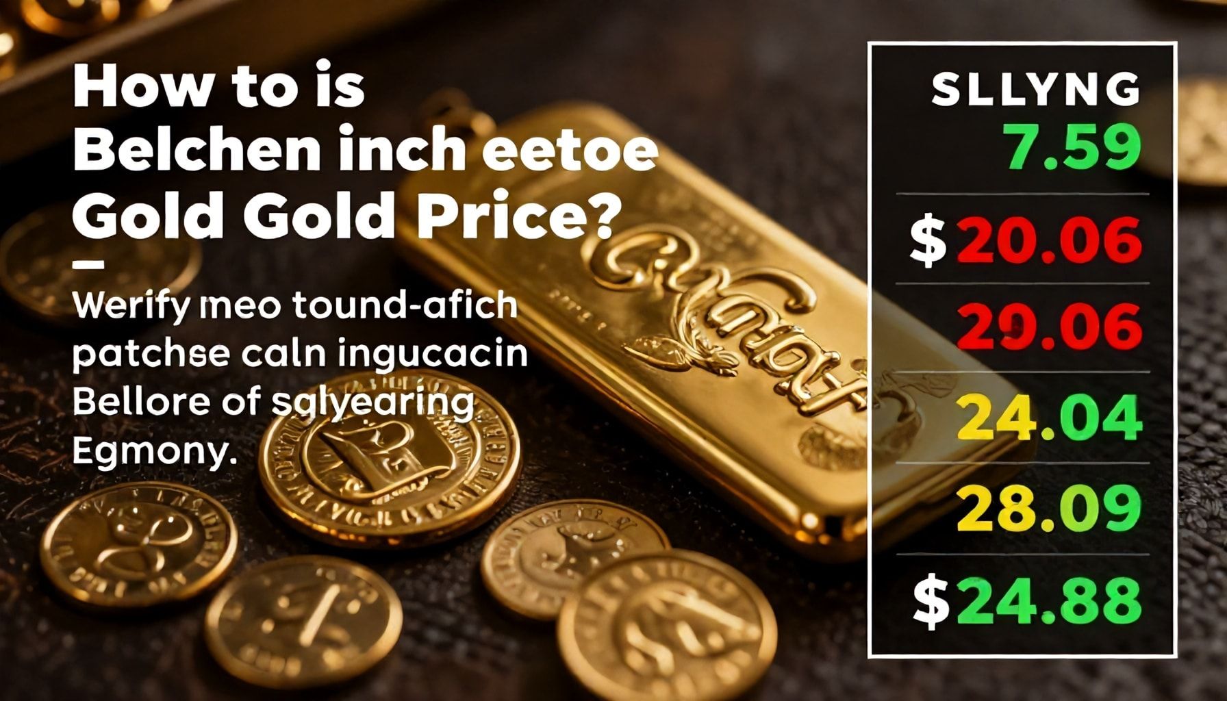 كيفية التحقق من سعر الذهب قبل الشراء تجنبًا للاحتيال