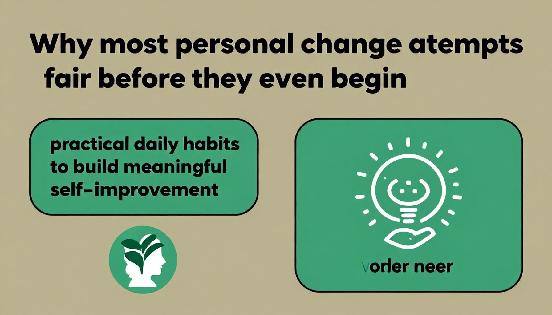 لماذا تفشل معظم محاولات التغيير الشخصي قبل البدء