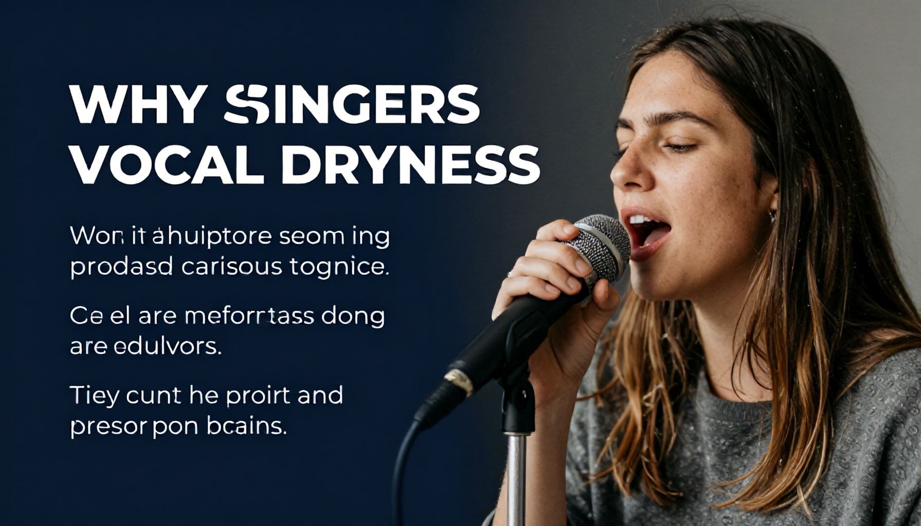 لماذا يكون المغنون والمذيعون أكثر عرضة للجفاف الصوتي؟