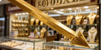 أسعار الذهب تراجعت 5 ريالات للغرام في الأسواق المحلية اليوم