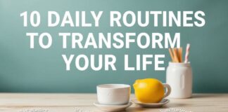 10 روتين يومية لتحويل حياتك إلى الأفضل