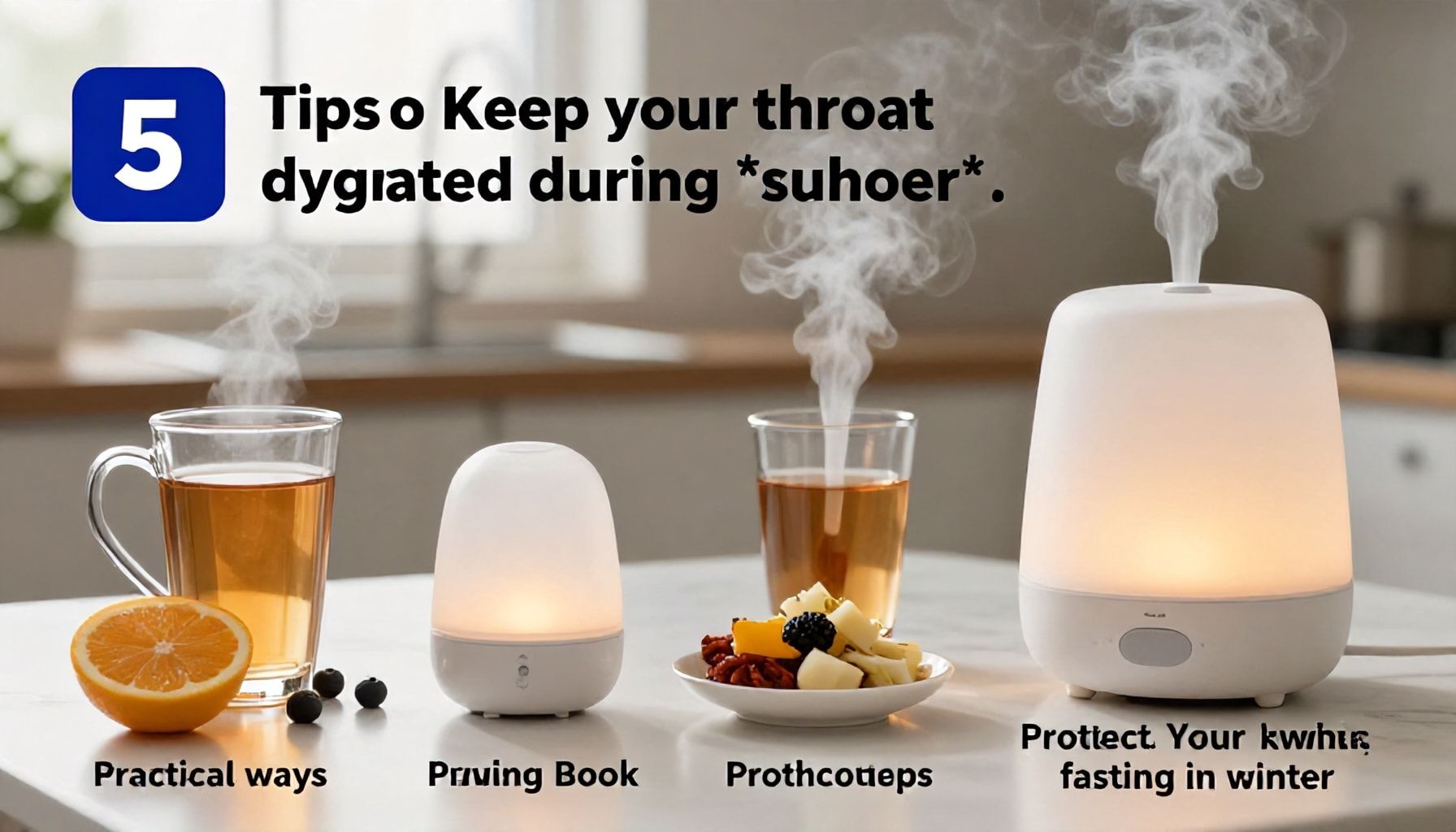 أبرز ٥ نصائح للحفاظ على ترطيب الحلق أثناء السحور