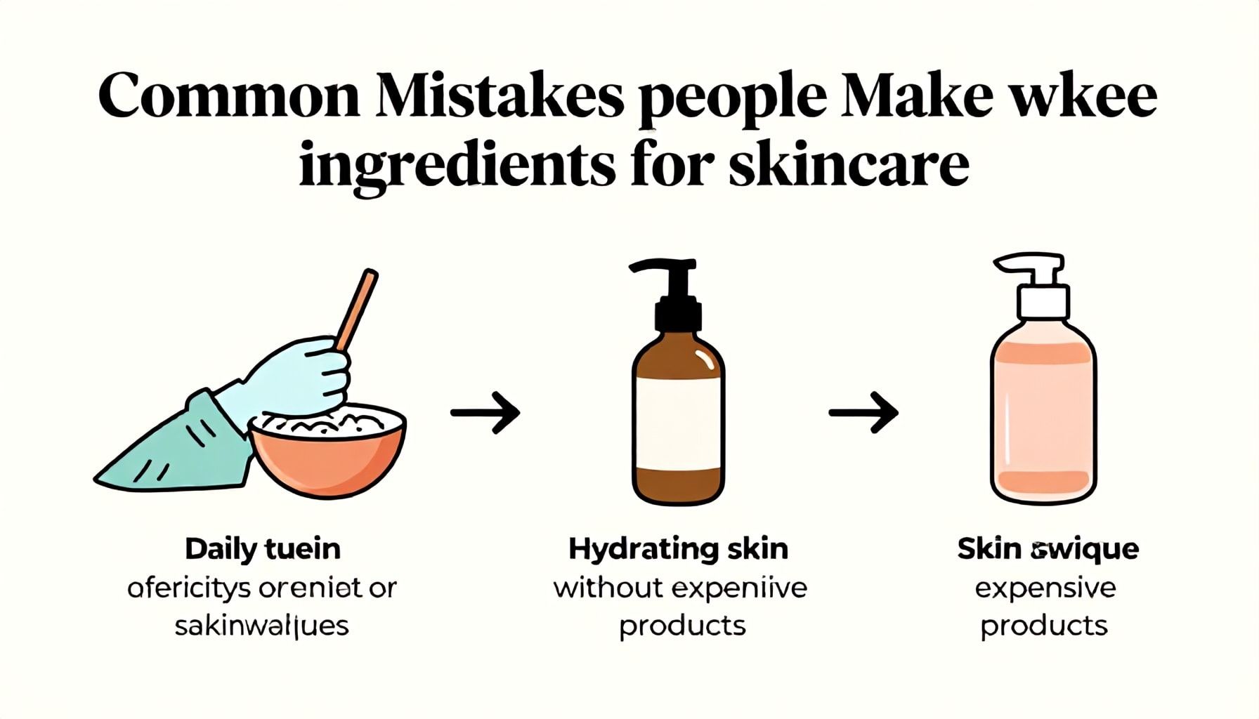 أخطاء شائعة عند استخدام المكونات الطبيعية للبشرة