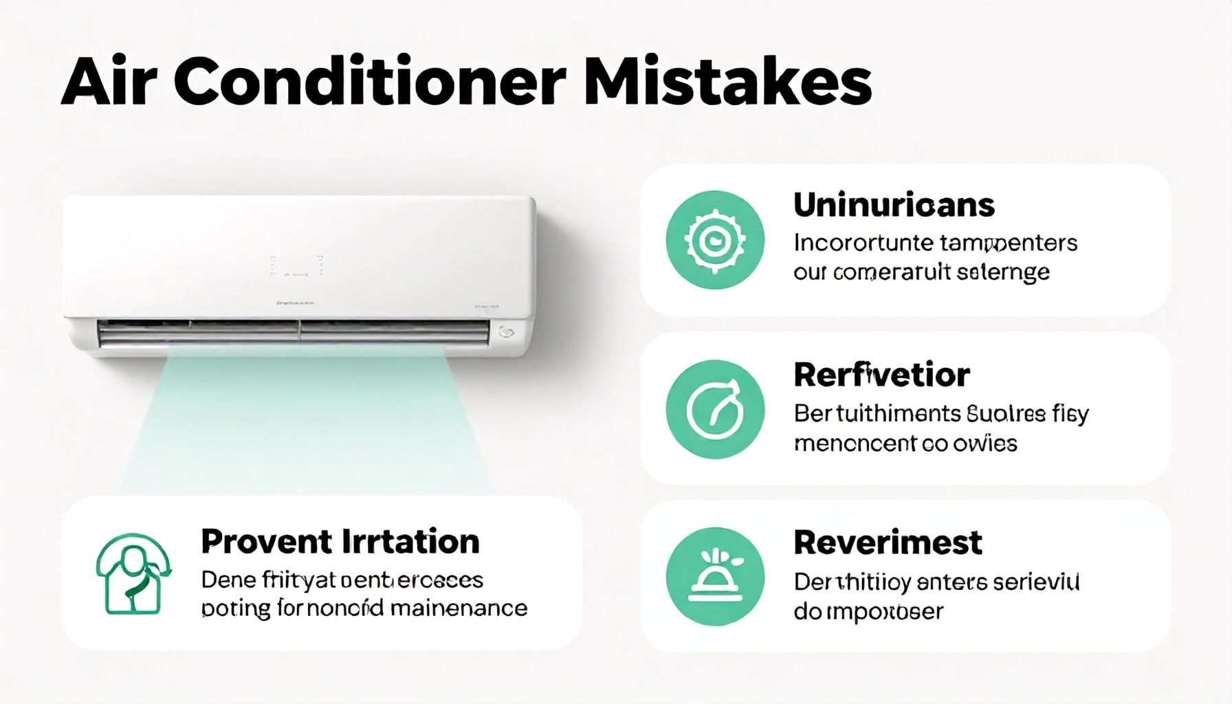 أخطاء شائعة عند التعامل مع أجهزة التكييف