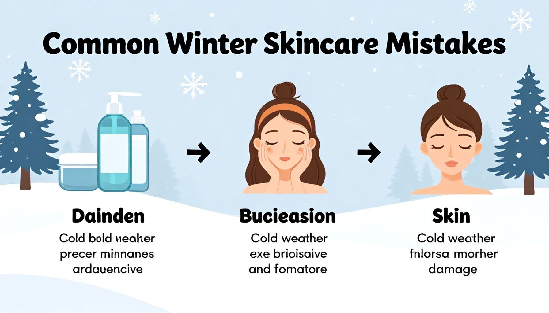 أخطاء شائعة في العناية بالبشرة خلال البرد