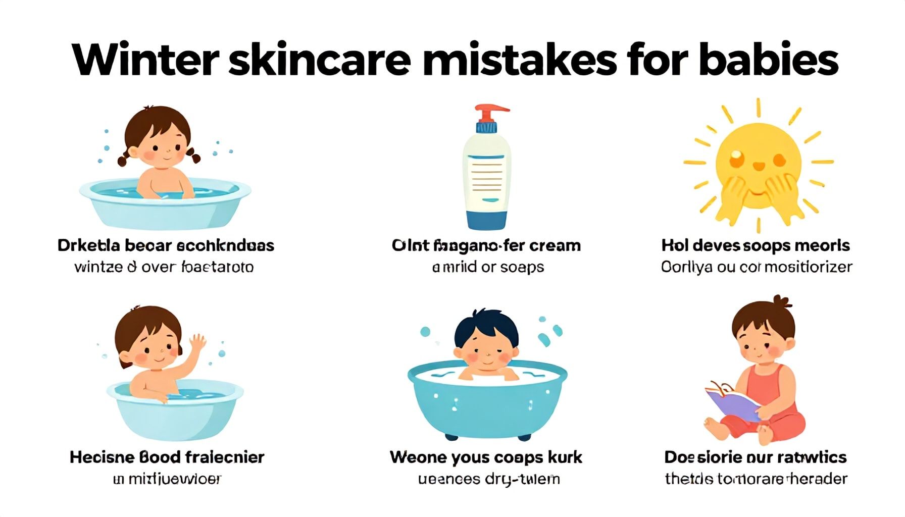 أخطاء شائعة في العناية ببشرة الأطفال خلال البرد