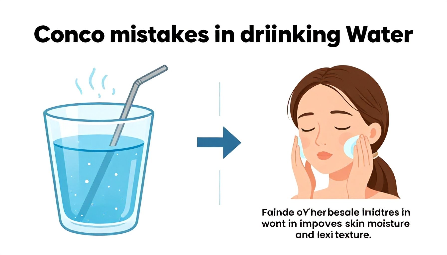 أخطاء شائعة في شرب الماء تؤثر على البشرة