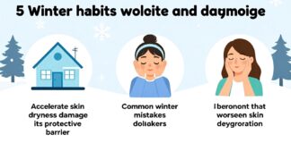 5 عادات شتوية تسرّع جفاف البشرة وتدمير حاجزها الواقي