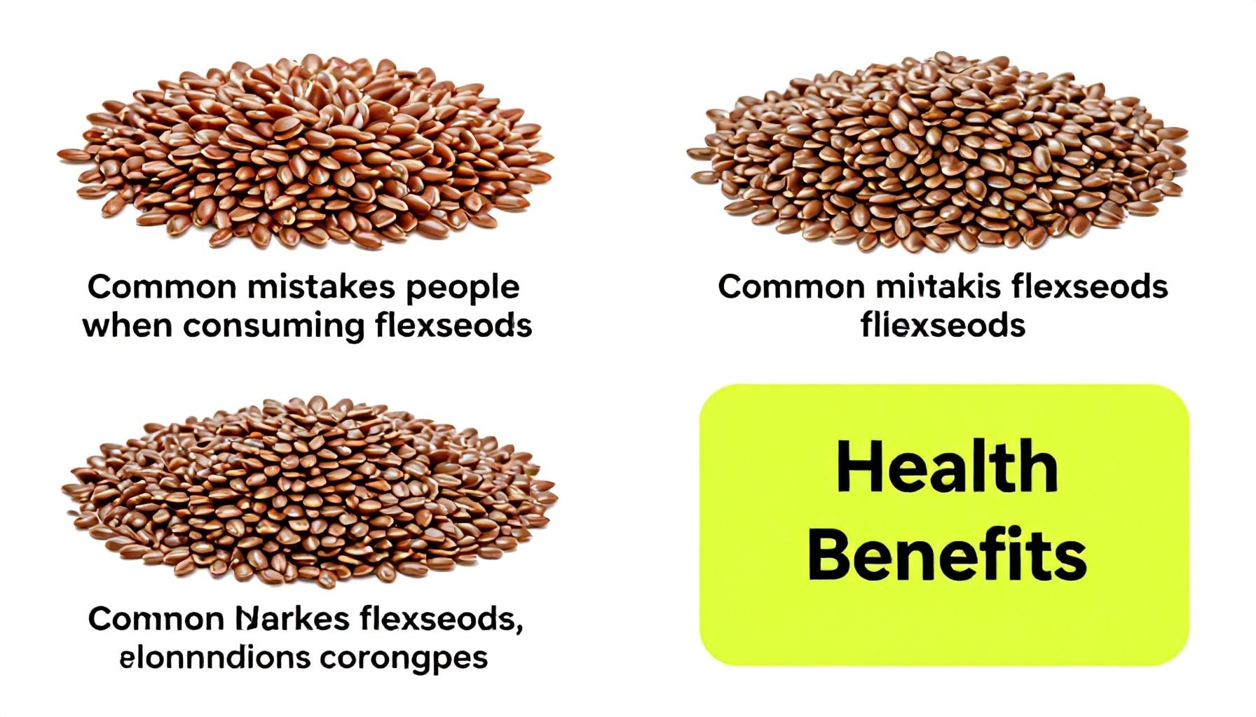 أربعة أخطاء شائعة تقع عند تناول بذور الكتان