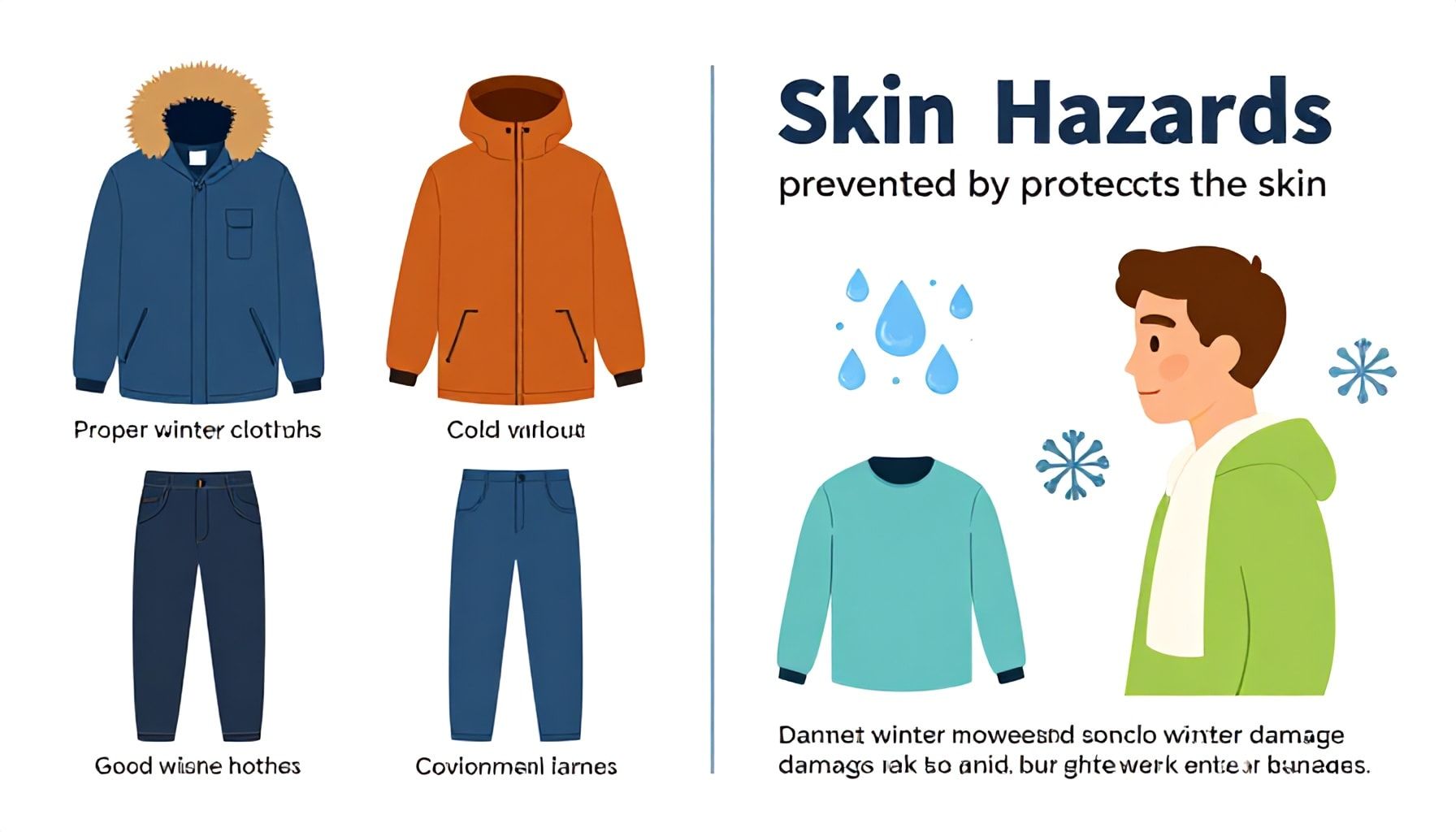 أربعة مخاطر تتجنبها البشرة بفضل الملابس الشتوية المناسبة