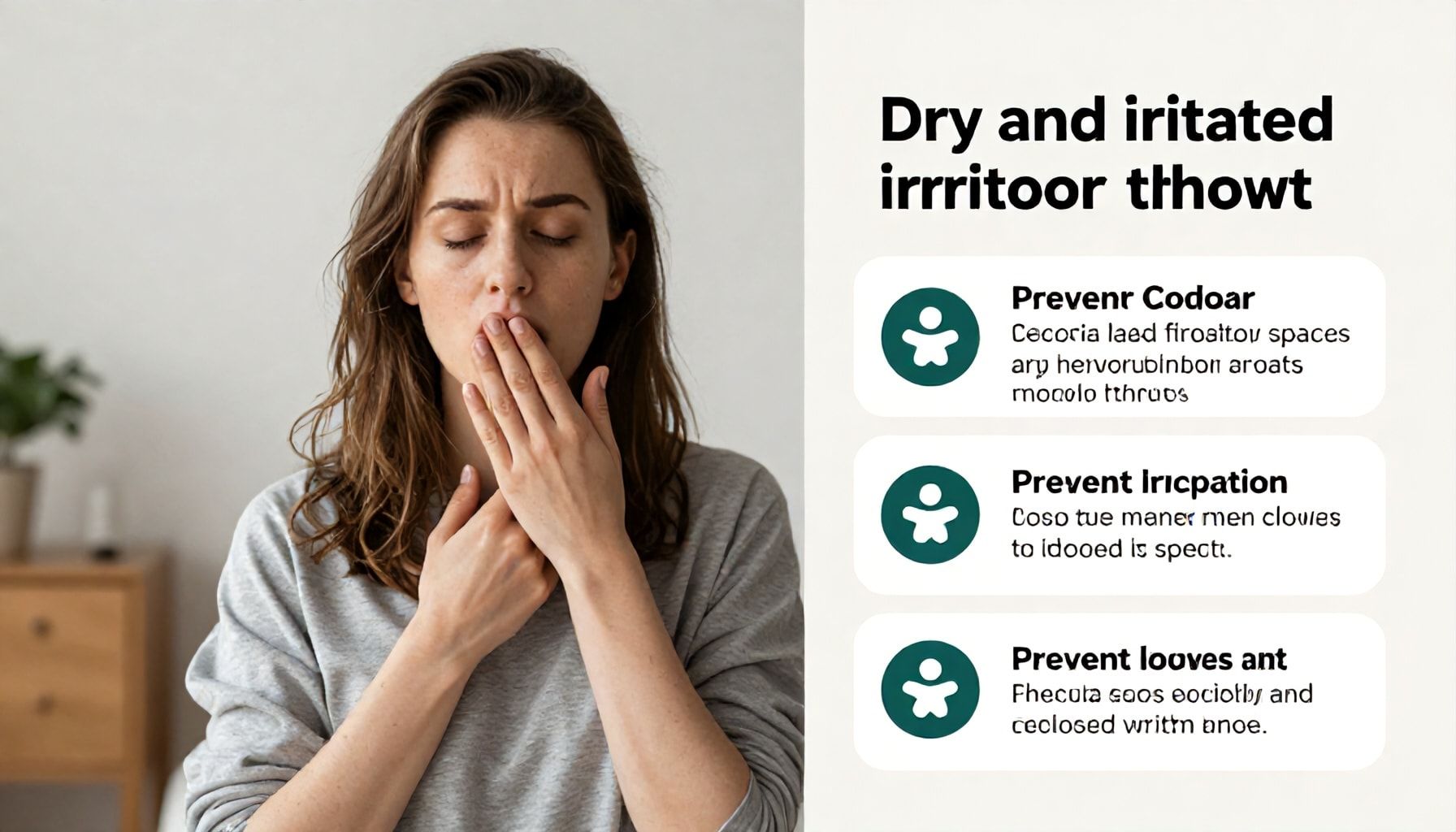 أسباب جفاف الحلق والتهابه في الأماكن المغلقة