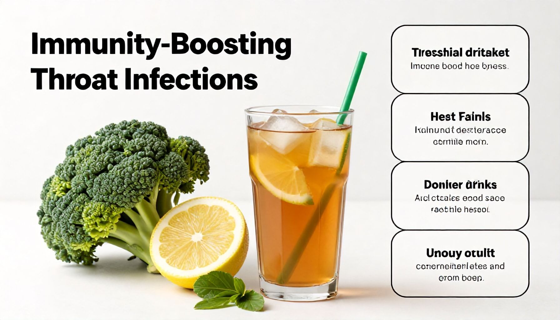 أطعمة ومشروبات تقوي المناعة ضد أمراض الحلق