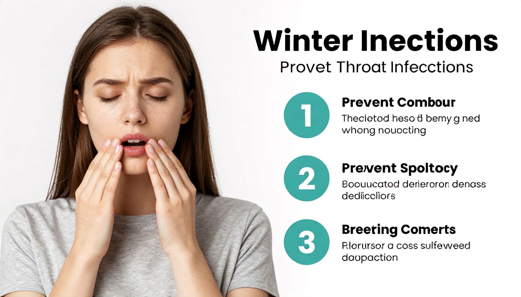 أمراض الحلق الأكثر شيوعًا في فصل الشتاء