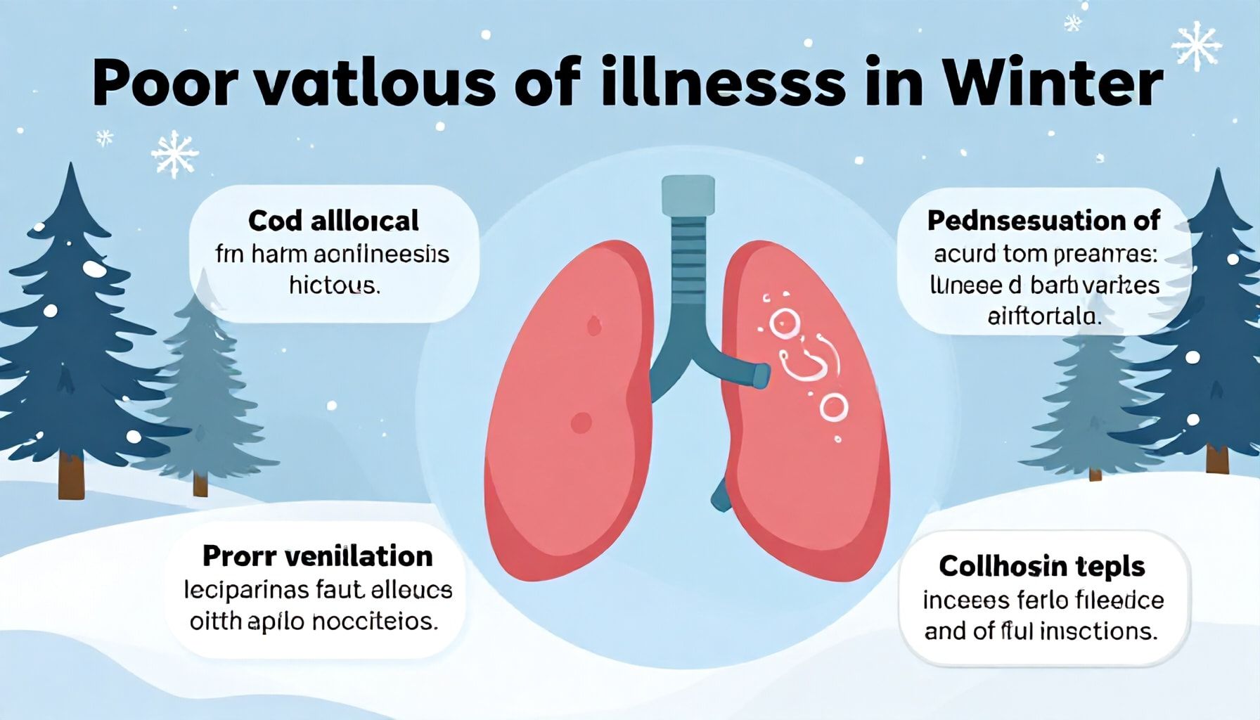 ارتباط التهوية الضعيفة بزيادة أمراض الجهاز التنفسي شتاء