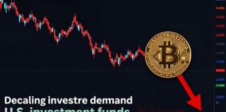 أسعار البيتكوين تهوي 7% بعد تراجع طلب صناديق الاستثمار الأمريكية
