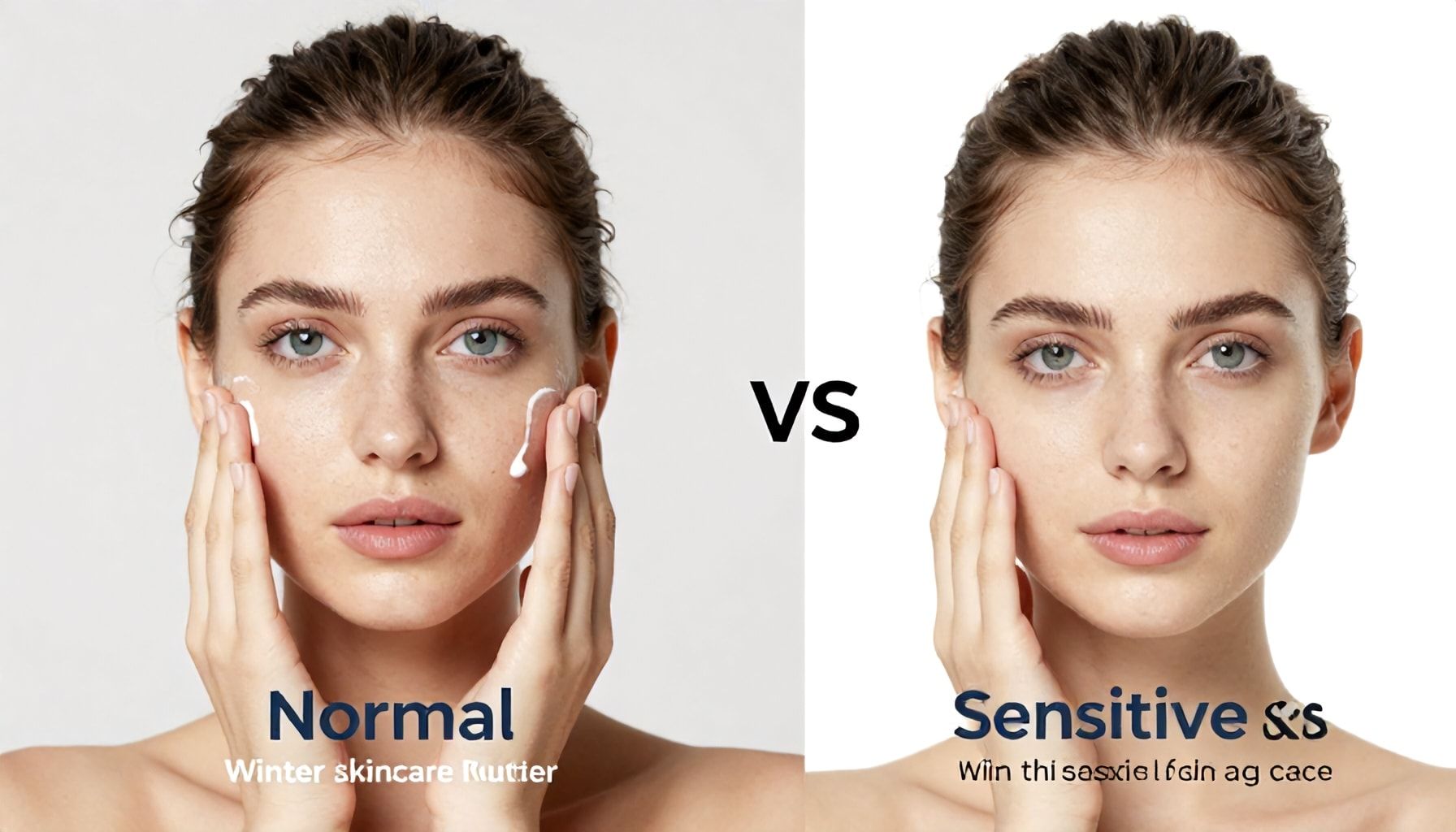 الفرق بين العناية بالبشرة العادية والحساسة خلال البرد