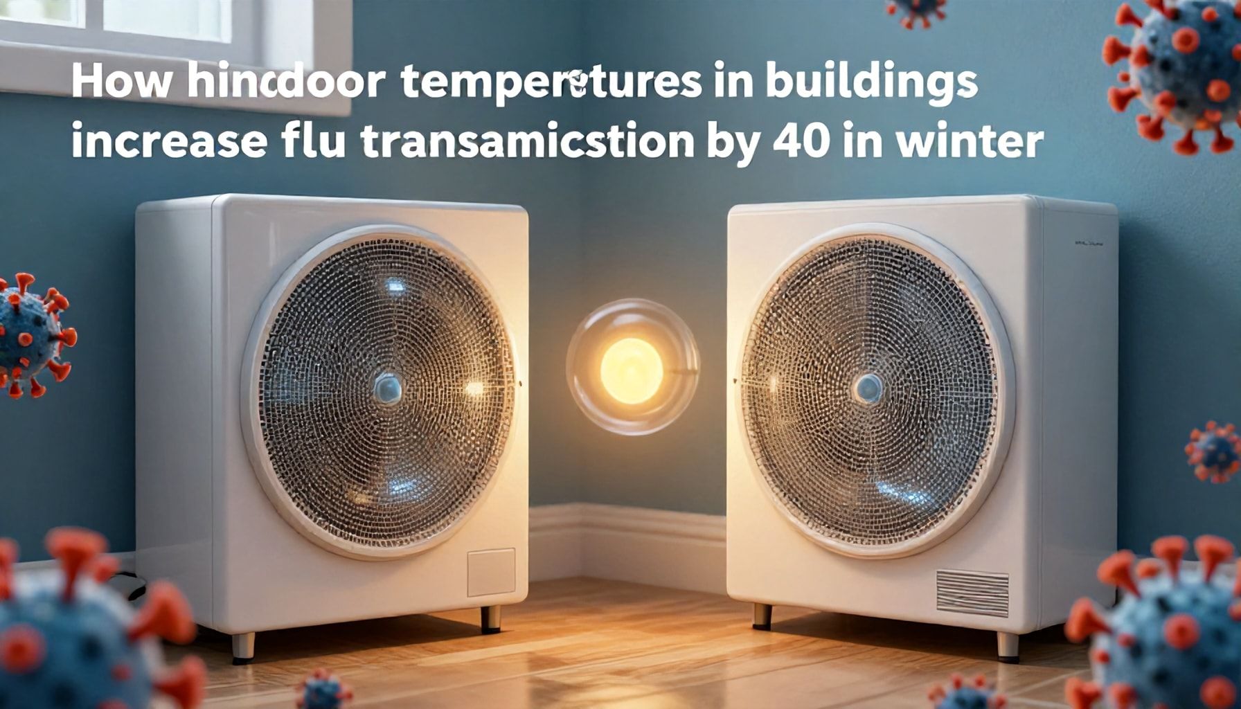 درجات الحرارة المرتفعة في المباني تزيد انتشار الإنفلونزا بنسبة 40٪ شتاءً