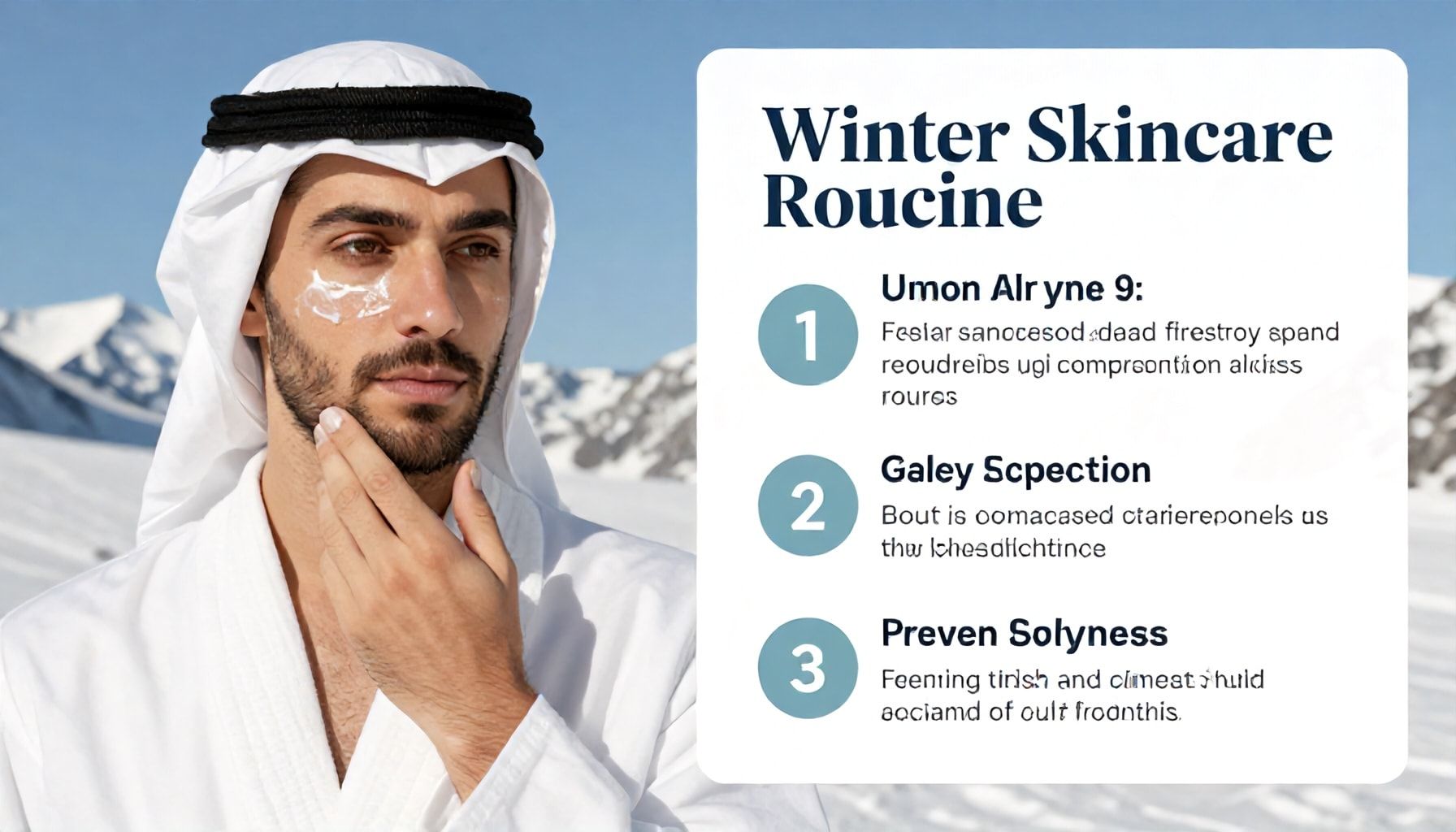 تأثير المناخ الشتوي على البشرة في دول الخليج