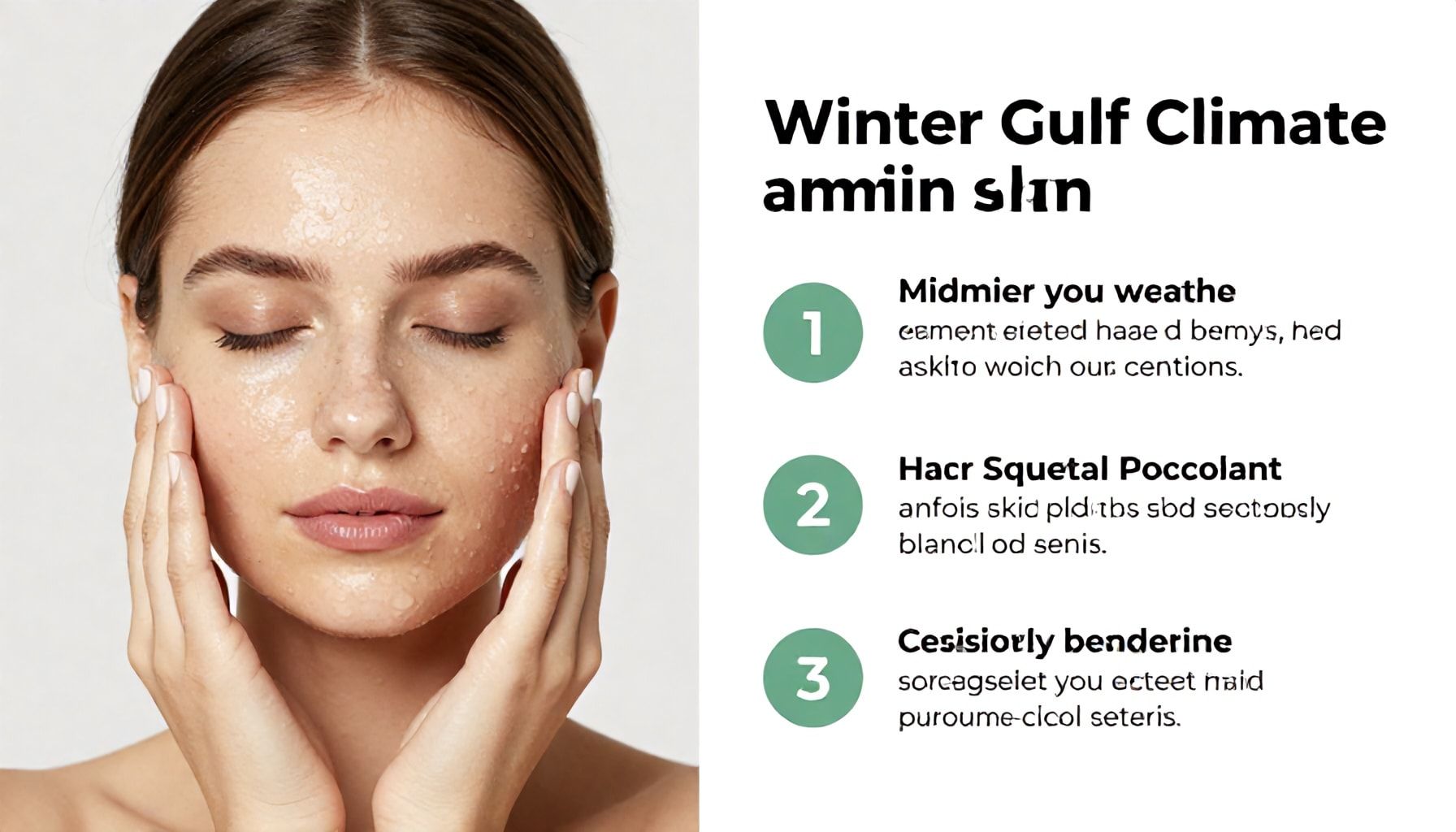 تأثير المناخ الشتوي في الخليج على البشرة